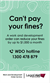 Work and Development Orders - Can't pay your fines? (WDO Walletcard)
