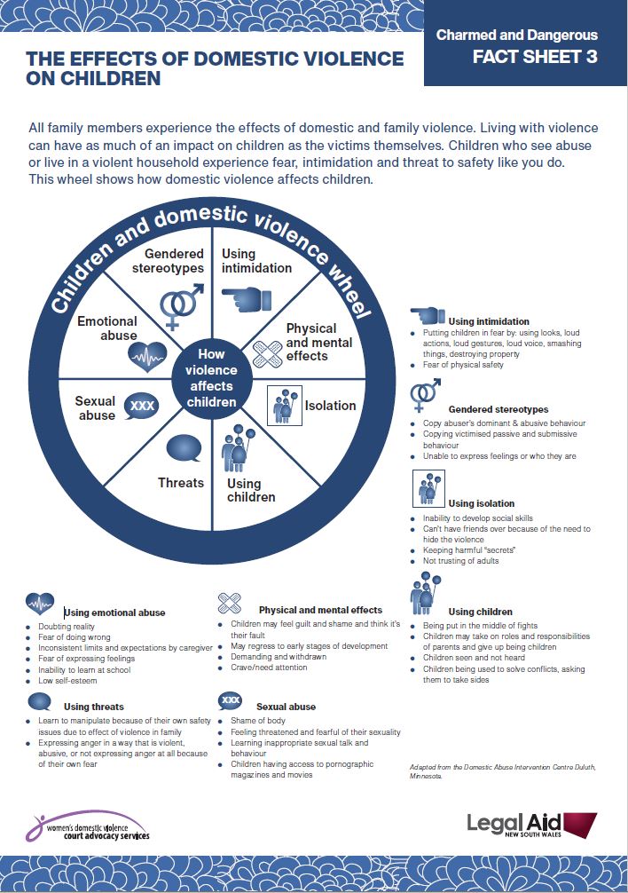 Charmed and Dangerous Factsheet 3: The effects of domestic violence on children