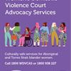 Women's Domestic Violence Advocacy Services (WDVCAS) poster for Aboriginal people